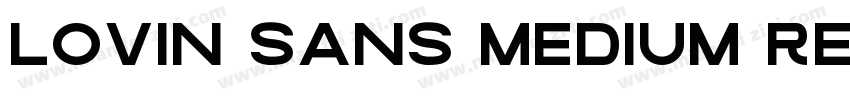 Lovin Sans Medium Regular字体转换